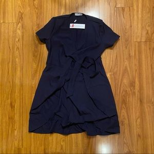 Kate Kasin Wrap Dress Navy - Super Cute!! NWT
